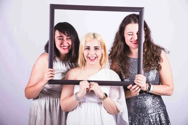 The Shan Booth photo booth setup with props