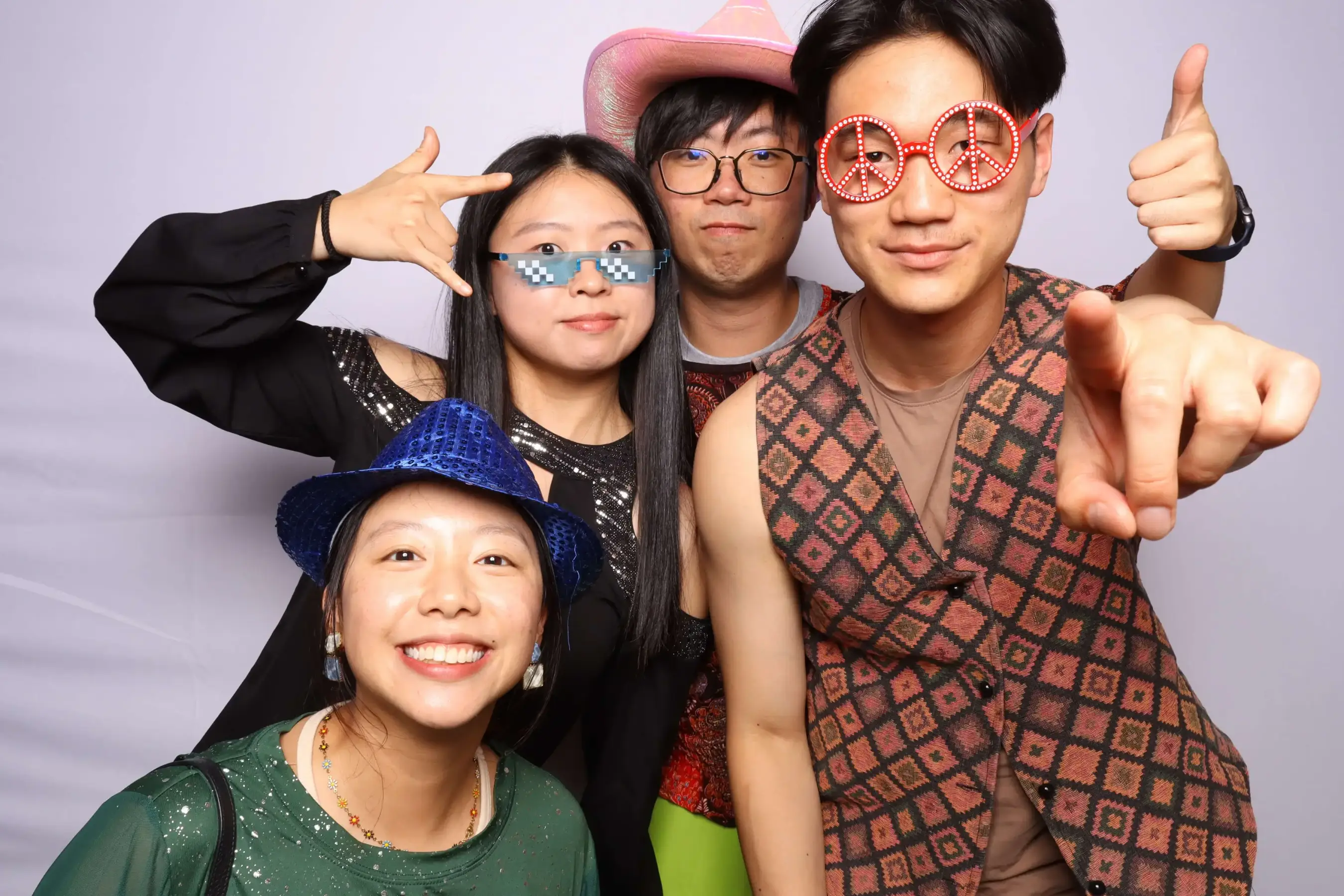 Sleek, modern photobooth with custom branding options